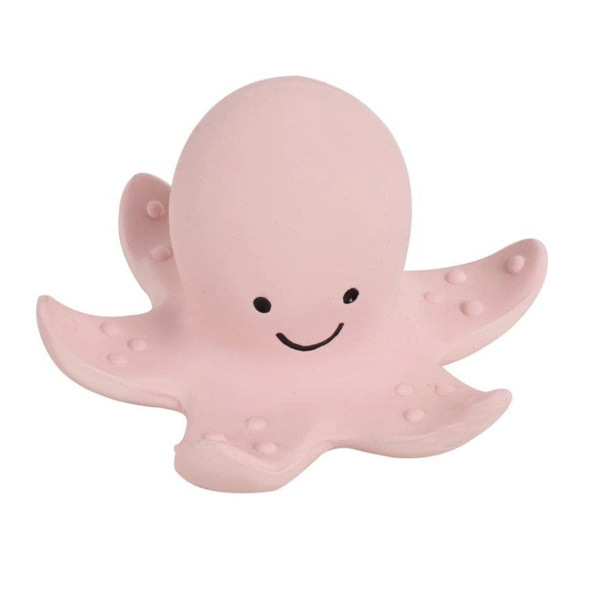 Octopus -Natural Organic Rubber Teether, Rattle & Bath Toy Tikiri Toys Lil Tulips