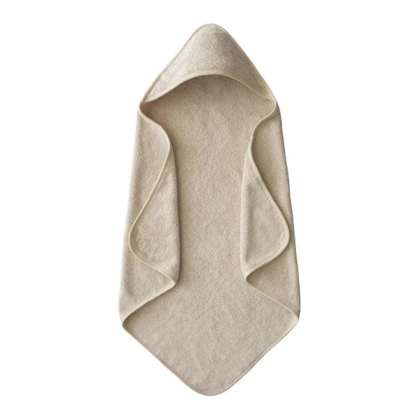 Organic Cotton Baby Hooded Towel (Fog) Mushie Lil Tulips