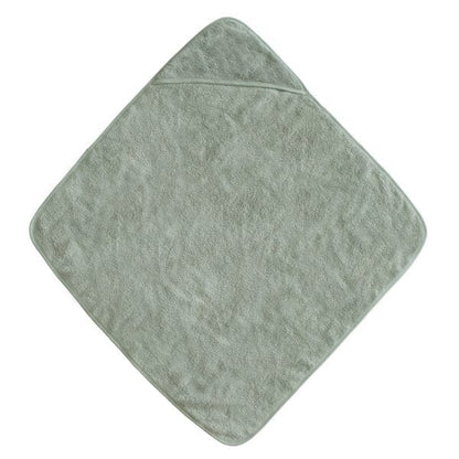 Organic Cotton Baby Hooded Towel (Moss) Mushie Lil Tulips