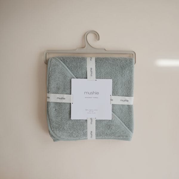 Organic Cotton Baby Hooded Towel (Moss) Mushie Lil Tulips