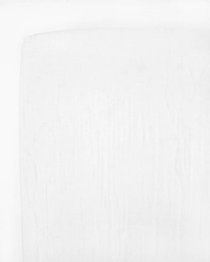 Organic Cotton Muslin Crib Sheet - White Little Unicorn Lil Tulips