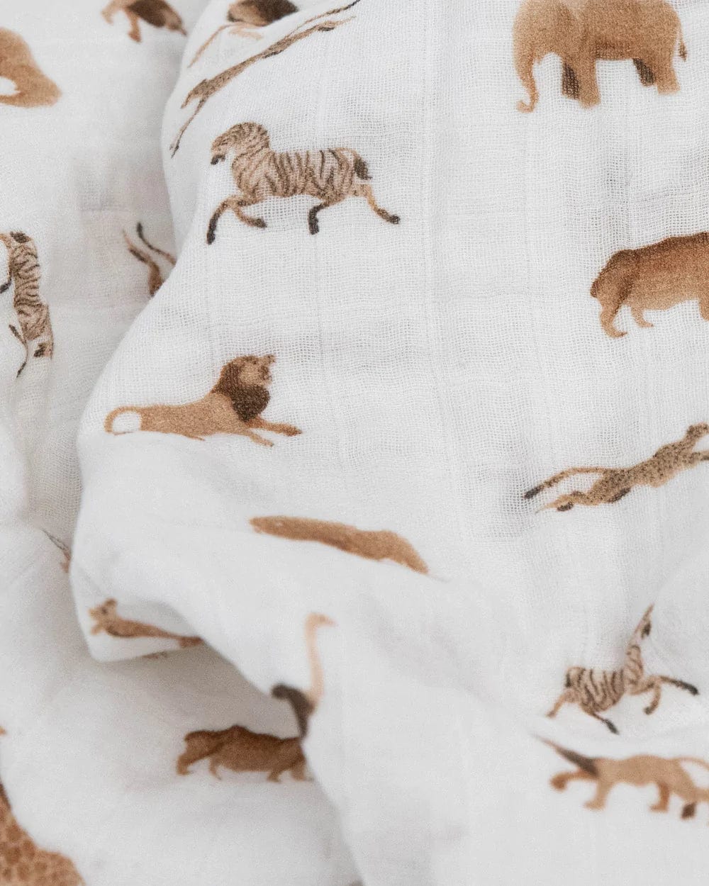 Organic Cotton Muslin Swaddle Blanket - Animal  Crackers Little Unicorn Lil Tulips