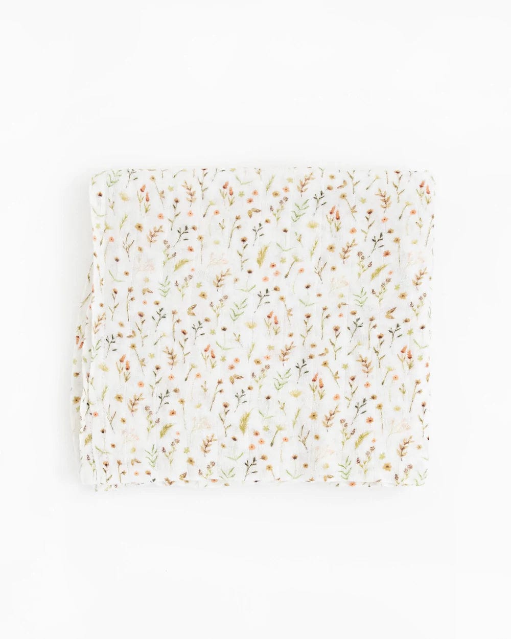 Organic Cotton Muslin Swaddle Blanket - Floral  Field Little Unicorn Lil Tulips