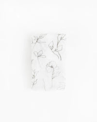 Organic Cotton Muslin Swaddle Blanket - Pencil  Floral Little Unicorn Lil Tulips