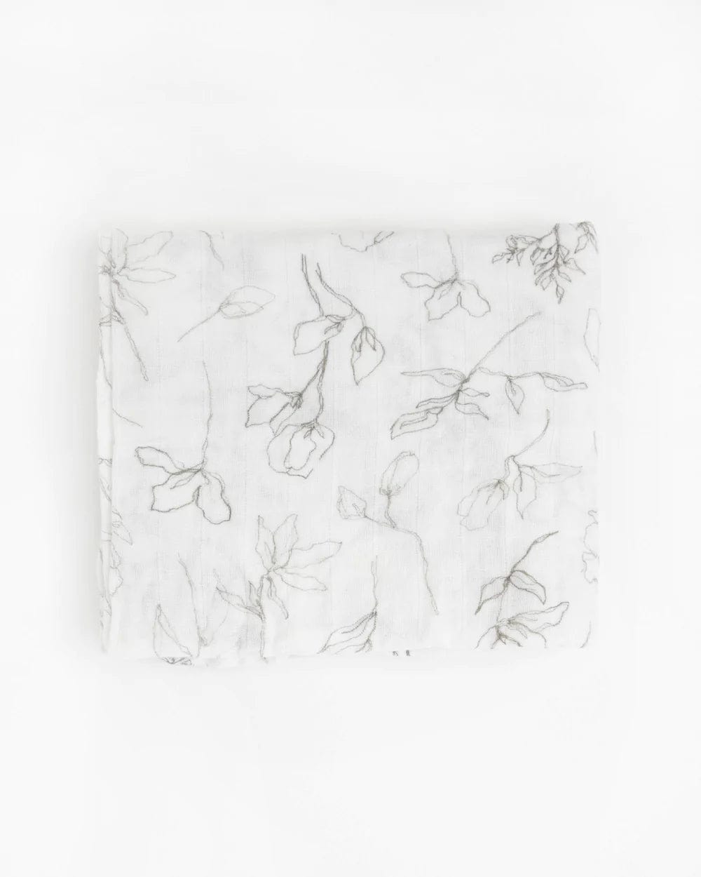 Organic Cotton Muslin Swaddle Blanket - Pencil  Floral Little Unicorn Lil Tulips
