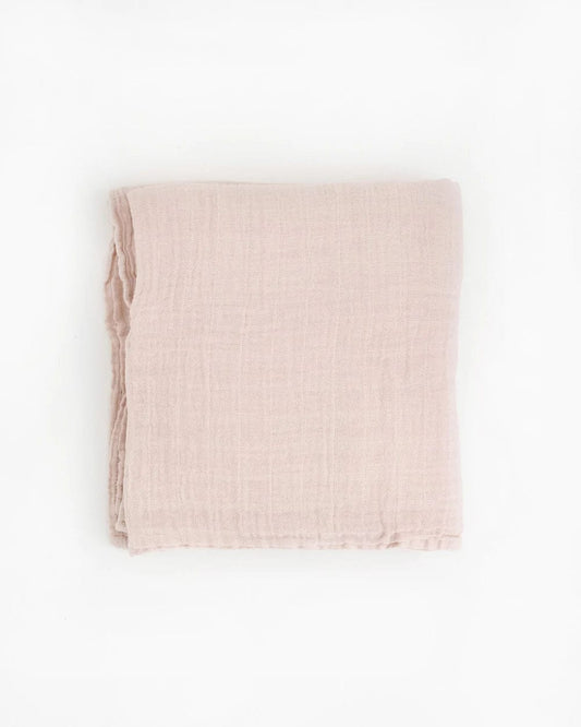 Organic Cotton Muslin Swaddle Blanket - Rosie Little Unicorn Lil Tulips
