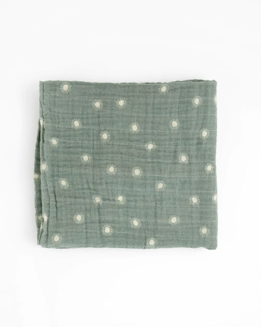 Organic Cotton Muslin Swaddle Blanket - Sage Suns Little Unicorn Lil Tulips