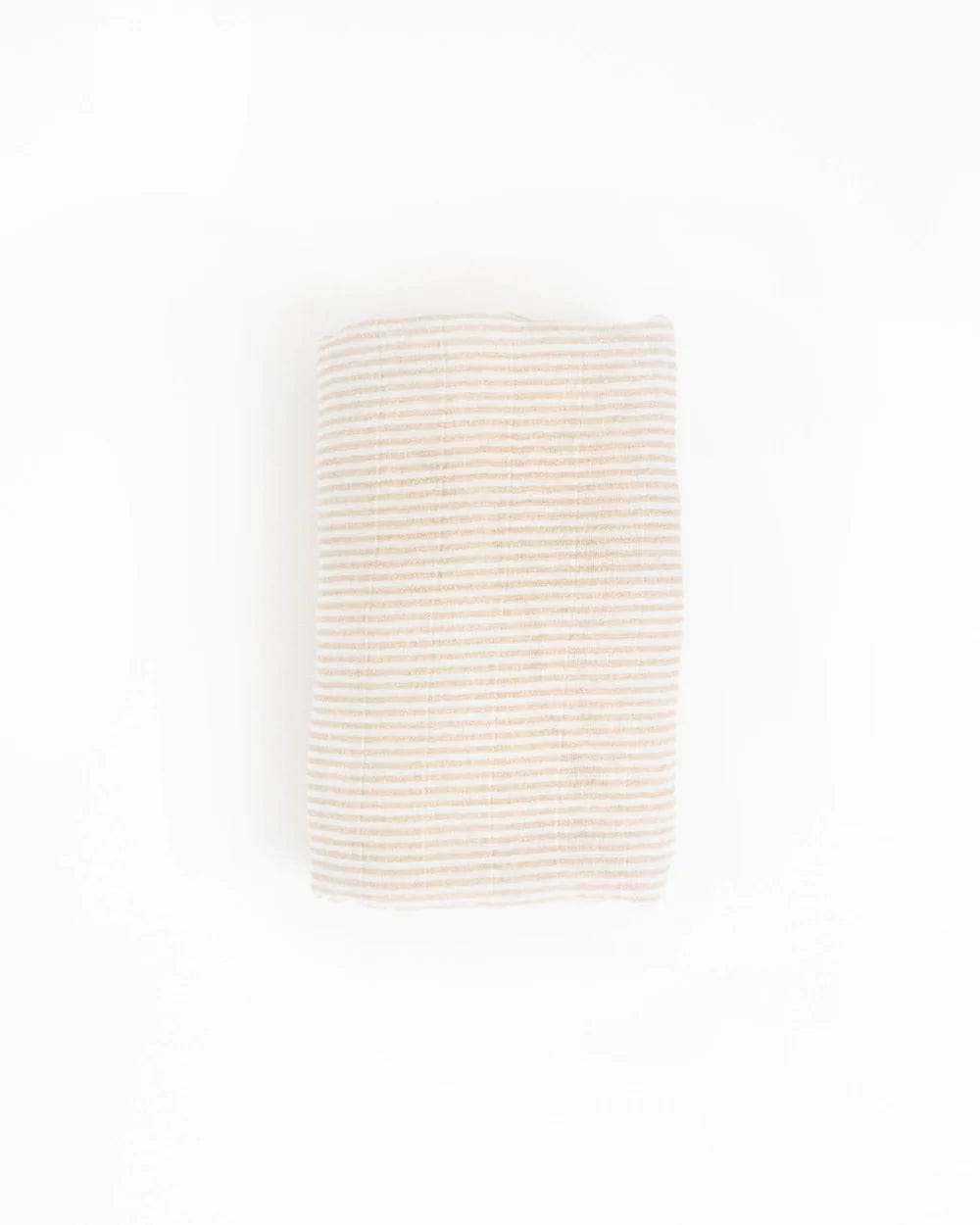 Organic Cotton Muslin Swaddle Blanket - Sand Stripe Little Unicorn Lil Tulips