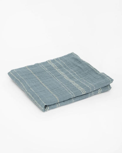 Organic Cotton Muslin Swaddle Blanket - Stillwater Stitch Little Unicorn Lil Tulips