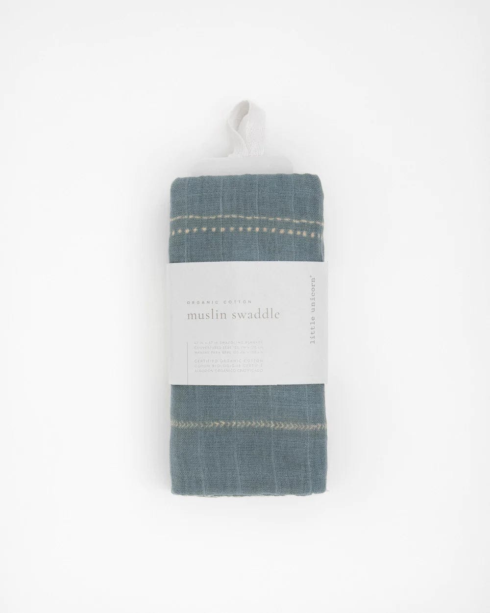 Organic Cotton Muslin Swaddle Blanket - Stillwater Stitch Little Unicorn Lil Tulips