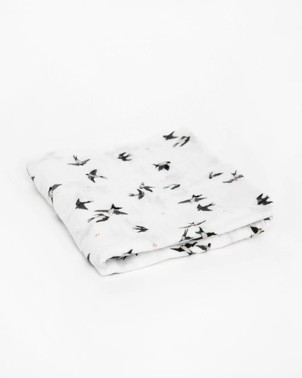 Organic Cotton Muslin Swaddle Blanket - Swallows Little Unicorn Lil Tulips