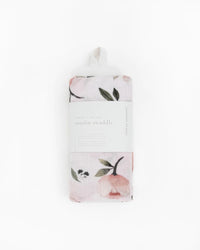 Organic Cotton Muslin Swaddle Blanket - Watercolor Floret Little Unicorn Lil Tulips