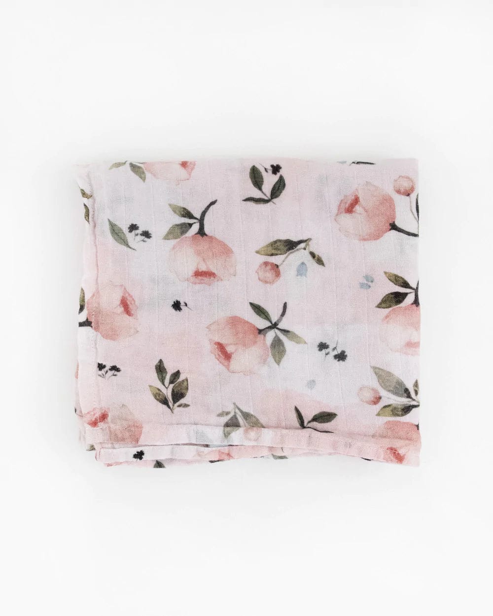 Organic Cotton Muslin Swaddle Blanket - Watercolor Floret Little Unicorn Lil Tulips