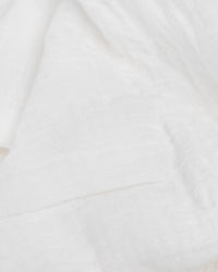Organic Cotton Muslin Swaddle Blanket - White Little Unicorn Lil Tulips
