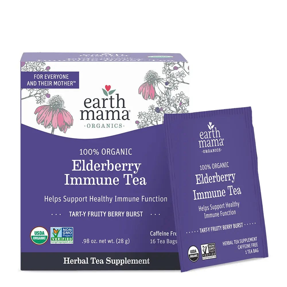 Organic Elderberry Immune Tea Earth Mama Angel Baby Earth Mama Angel Baby Lil Tulips