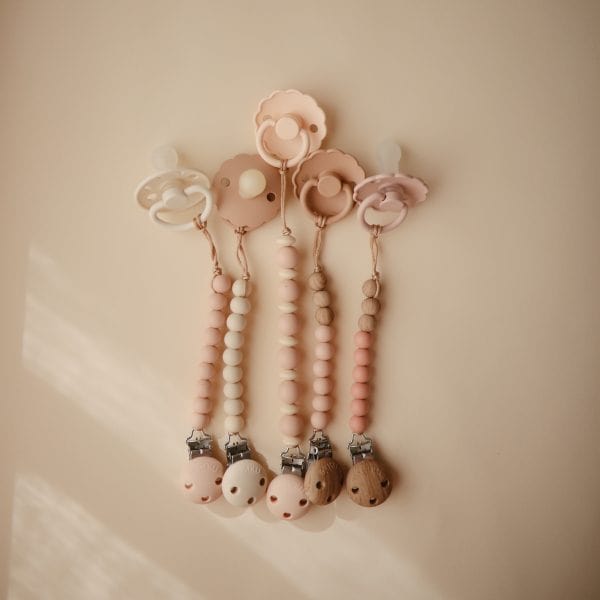Pacifier Clip | Eva (Powder) Mushie Lil Tulips