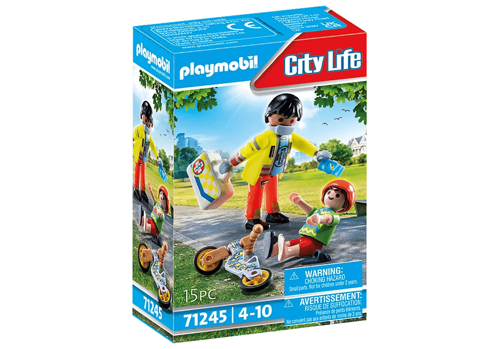 Paramedic with Patient 71245 Playmobil Toys Lil Tulips