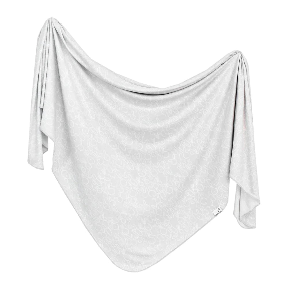 Peter Knit Swaddle Blanket Copper Pearl Lil Tulips