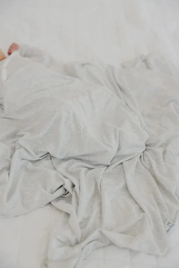 Peter Knit Swaddle Blanket Copper Pearl Lil Tulips