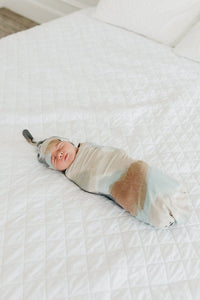 Picasso Knit Swaddle Blanket Copper Pearl Lil Tulips