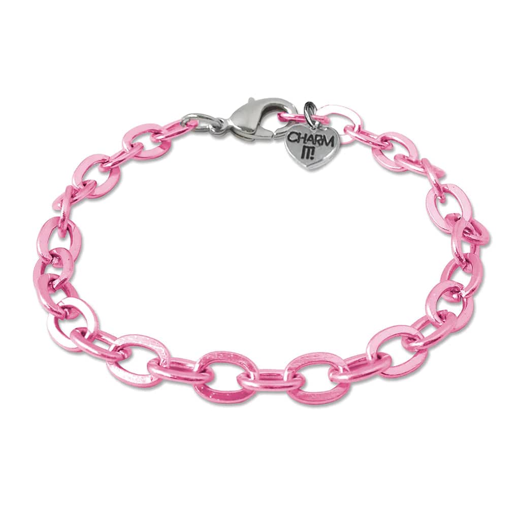 Pink Chain Link Bracelet Charm It! Bracelets Lil Tulips