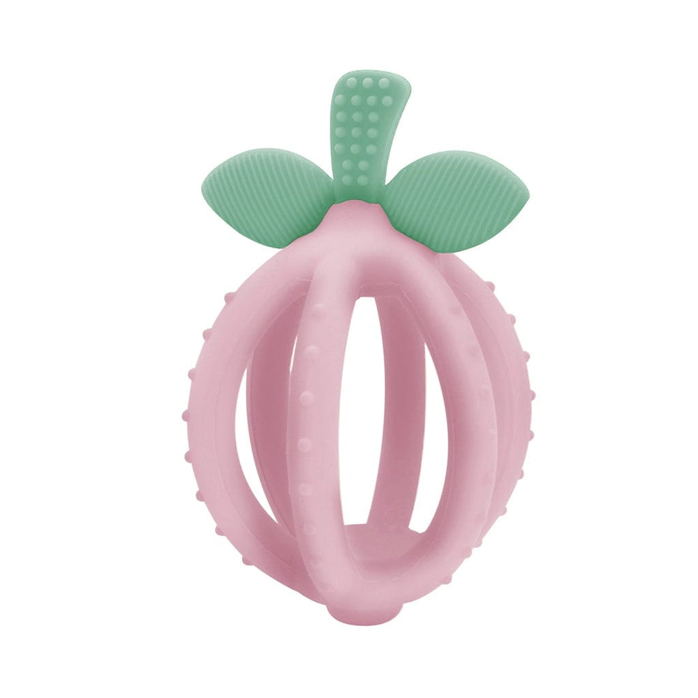 Pink Lemonade Bitzy Biter™ Teething Ball Baby Teether Itzy Ritzy Pacifiers & Teethers Lil Tulips