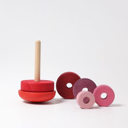 Pink Wobbly Stacking Tower Grimm's Lil Tulips