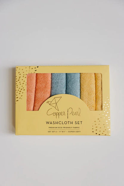 Piper Washcloths (6-Pack) Copper Pearl Lil Tulips