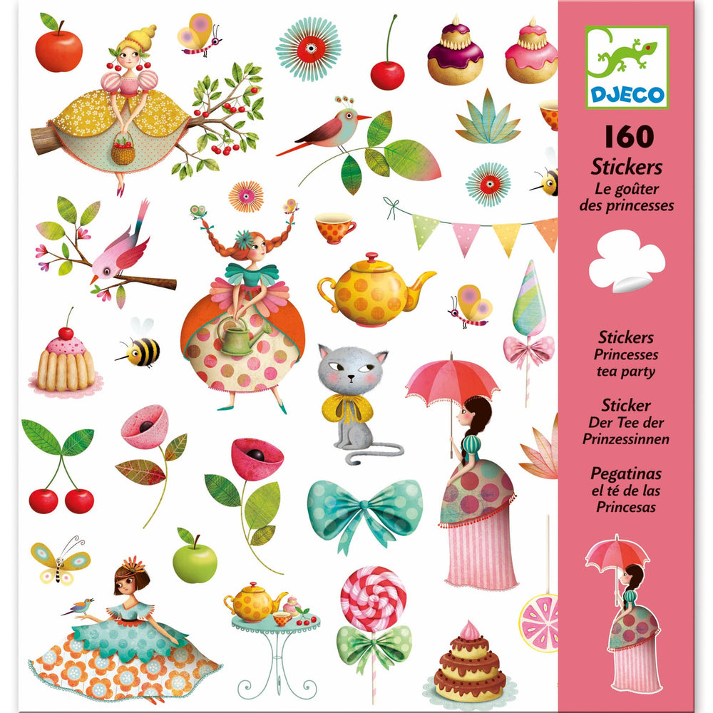 Princess Tea Party Stickers Djeco Lil Tulips