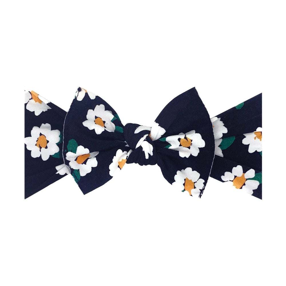 PRINTED KNOT: Moonflower Baby Bling Bows no points Lil Tulips