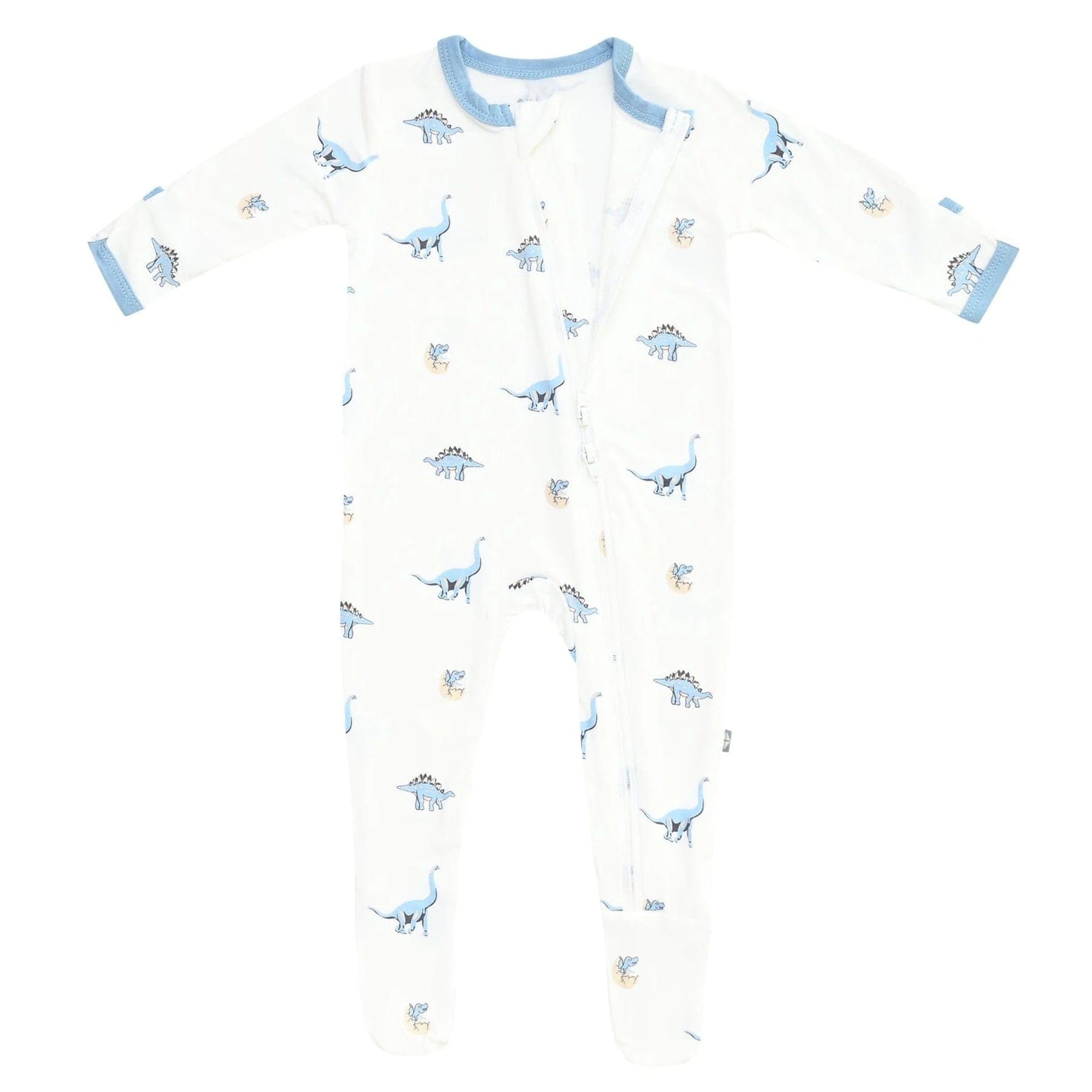 Printed Zippered Footie in Jurassic Kyte Baby Lil Tulips