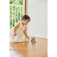 Pull Along Hedgehog - Blue Plan Toys Toys Lil Tulips