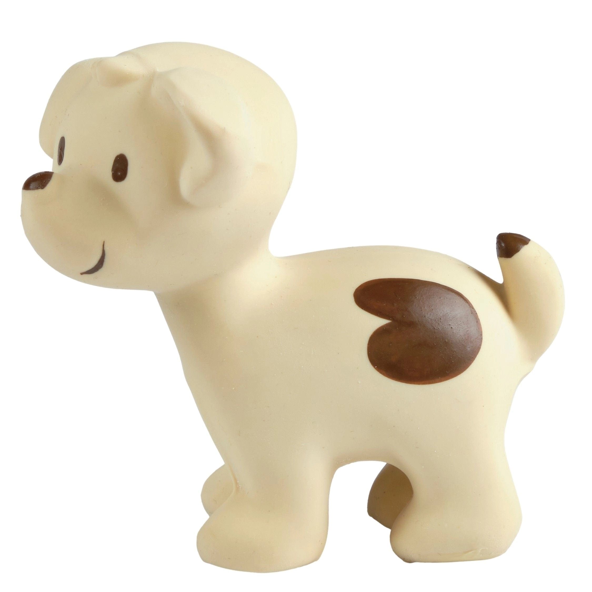 Puppy - Natural Rubber Rattle, Teether & Bath Toy