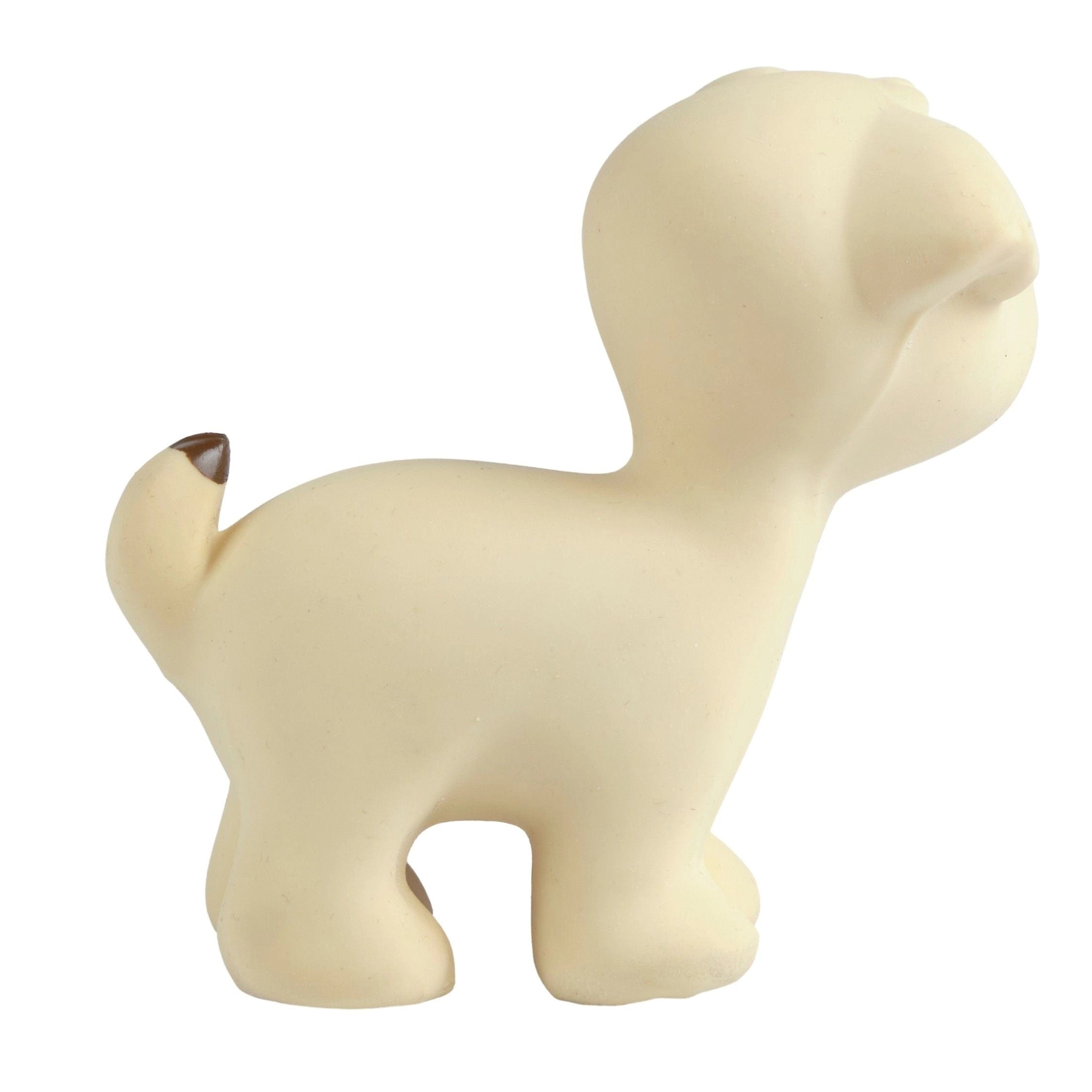 Puppy Natural Rubber Teether, Rattle & Bath Toy