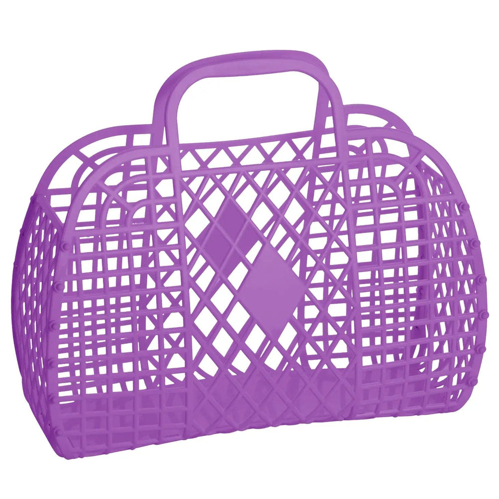 Purple Retro Jelly Basket - Large Sun Jellies Baskets Lil Tulips