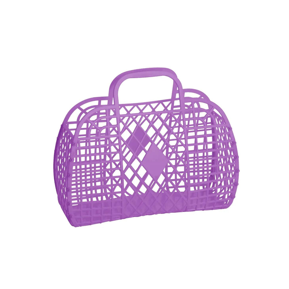 Purple Retro Jelly Basket - Small Sun Jellies Baskets Lil Tulips