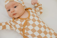 Rad Newborn Knotted Gown Copper Pearl Lil Tulips
