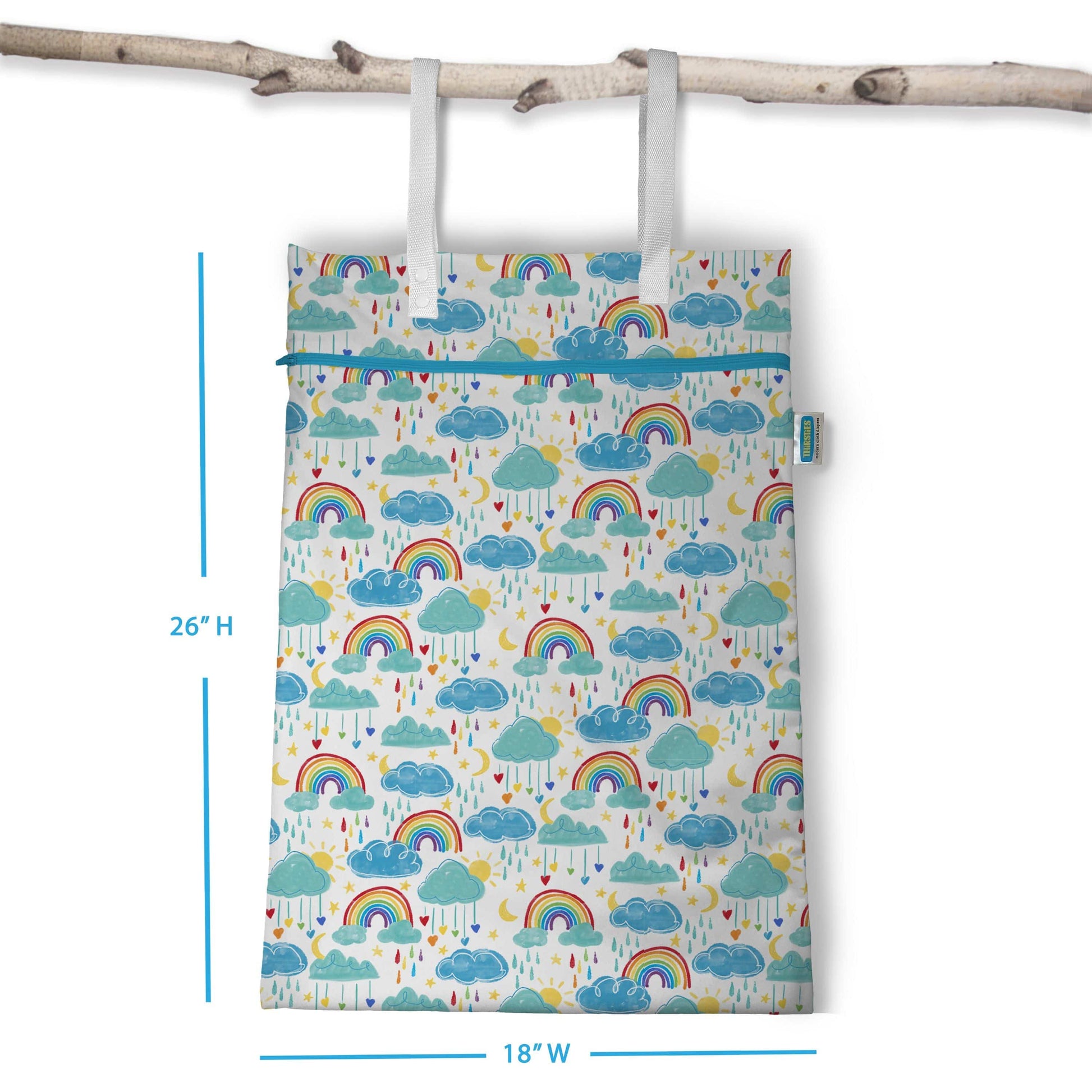Rainbow Hanging Wet Bag Thirsties Lil Tulips