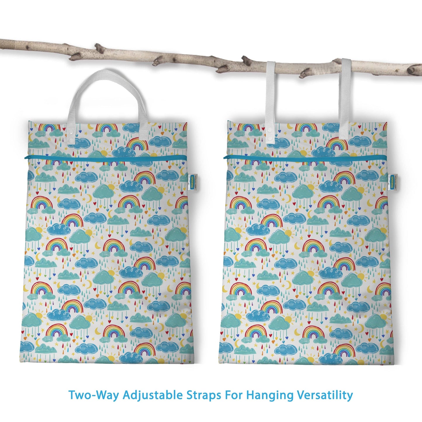 Rainbow Hanging Wet Bag Thirsties Lil Tulips