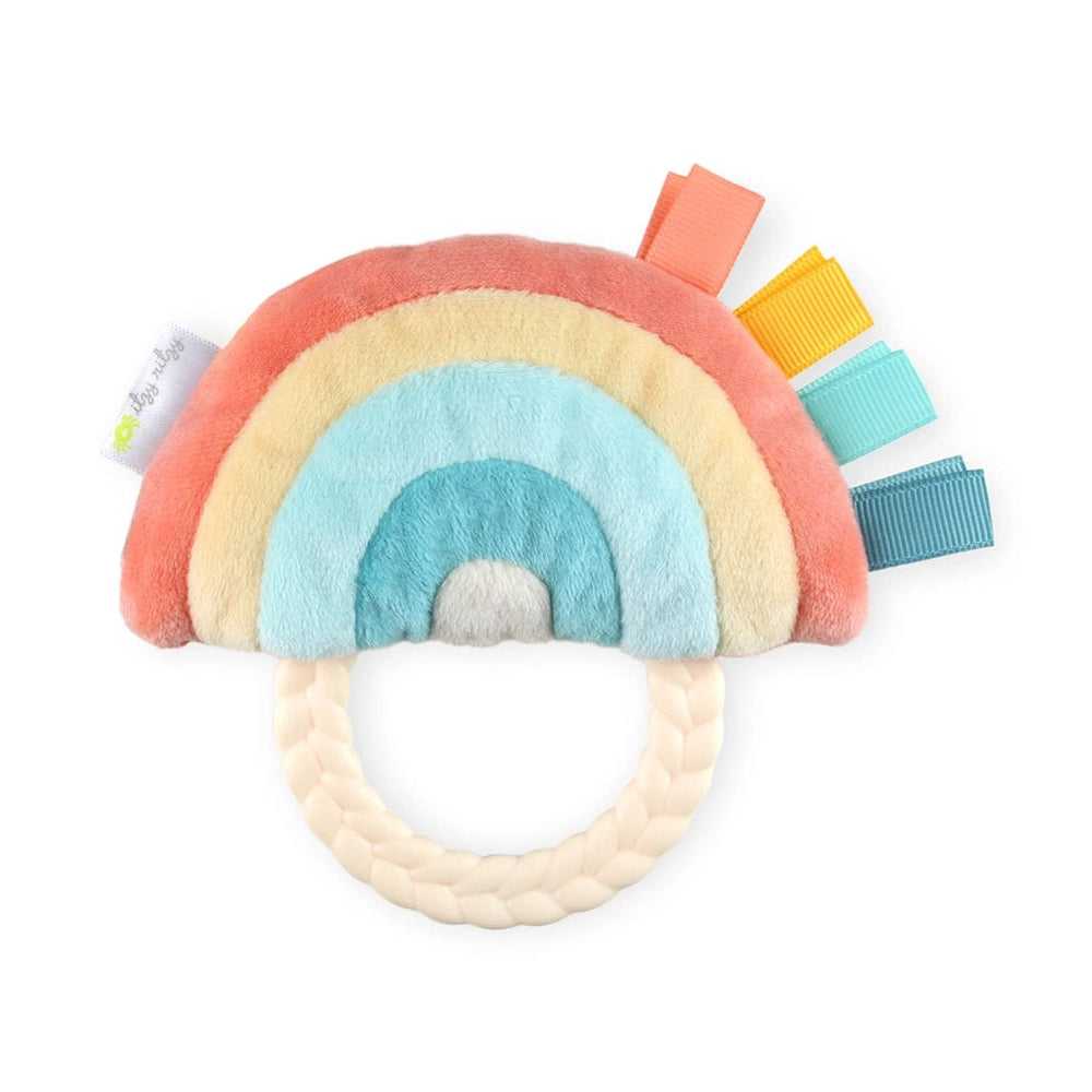 Rainbow Ritzy Rattle Pal™ Plush Rattle Pal with Teether Itzy Ritzy Pacifiers & Teethers Lil Tulips