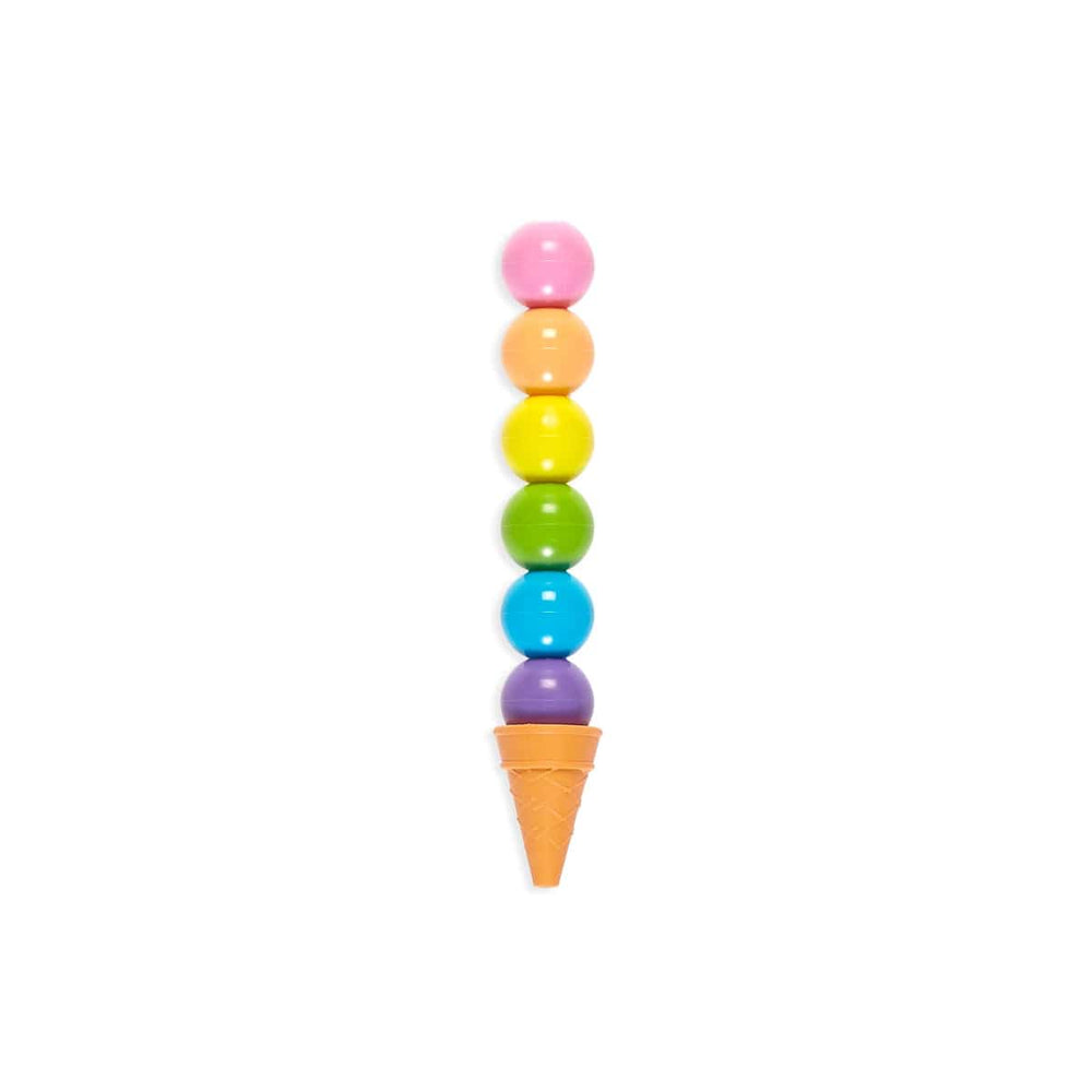 Rainbow Scoops Vanilla Scented Stacking Erasable Crayons OOLY Lil Tulips