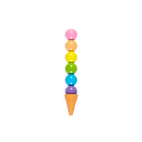 Rainbow Scoops Vanilla Scented Stacking Erasable Crayons OOLY Lil Tulips