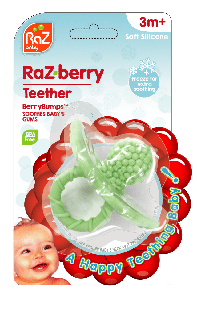 RaZberry Silicone Teether - Mint RazBaby RazBaby Lil Tulips