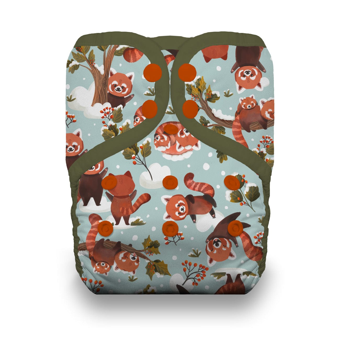 Red Panda Natural One Size Pocket Diaper Thirsties Lil Tulips