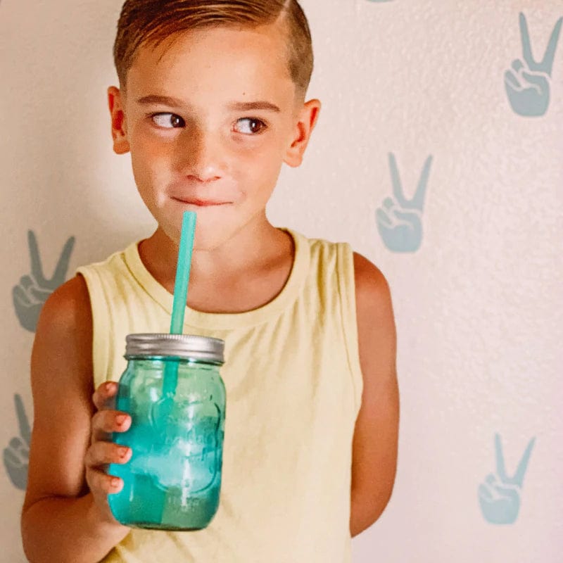 Reusable Silicone Straws (Sea/Orange) Silikids Silikids Lil Tulips