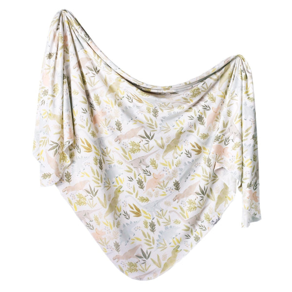 Rex Knit Swaddle Blanket Copper Pearl Lil Tulips