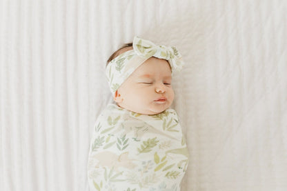 Rex Knit Swaddle Blanket Copper Pearl Lil Tulips