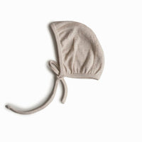 Ribbed Baby Bonnet (Beige Melange) Mushie Lil Tulips