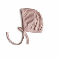 Ribbed Baby Bonnet (Blush) Mushie Lil Tulips