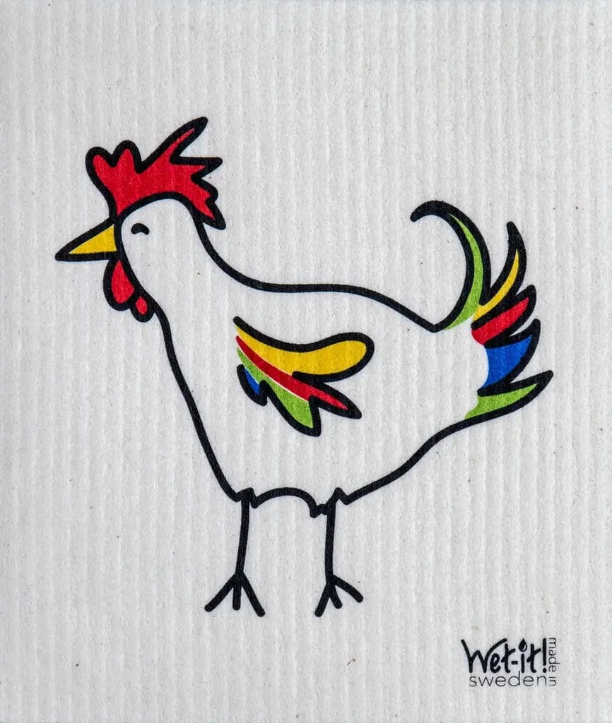 Rooster Swedish Cloth Wet It! Lil Tulips